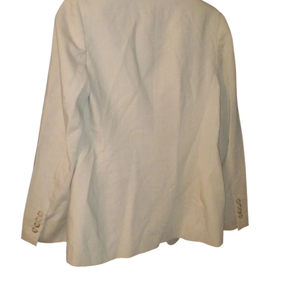 Ann Taylor LOFT Linen Blazer Jacket Women’s  Beige, Cream  Long Sleeve SZ 2